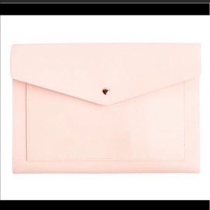 NWT Megan Portfolio Clutch in Blush